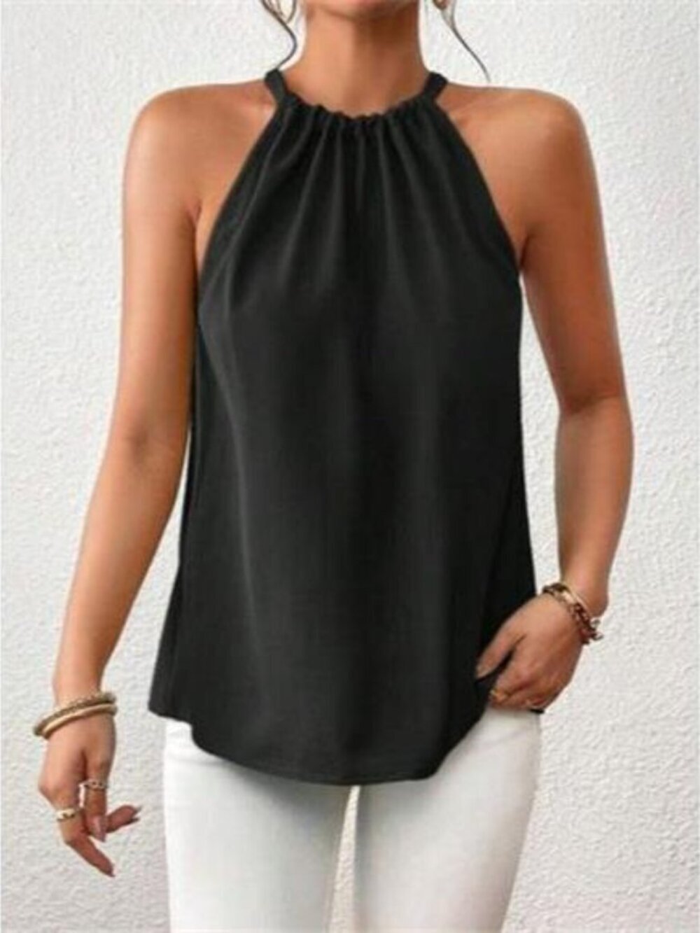 Solid Color Ruched Cami - Picture 6 of 14